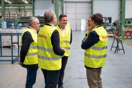 The Minister of Industry at Pasaban’s facilities